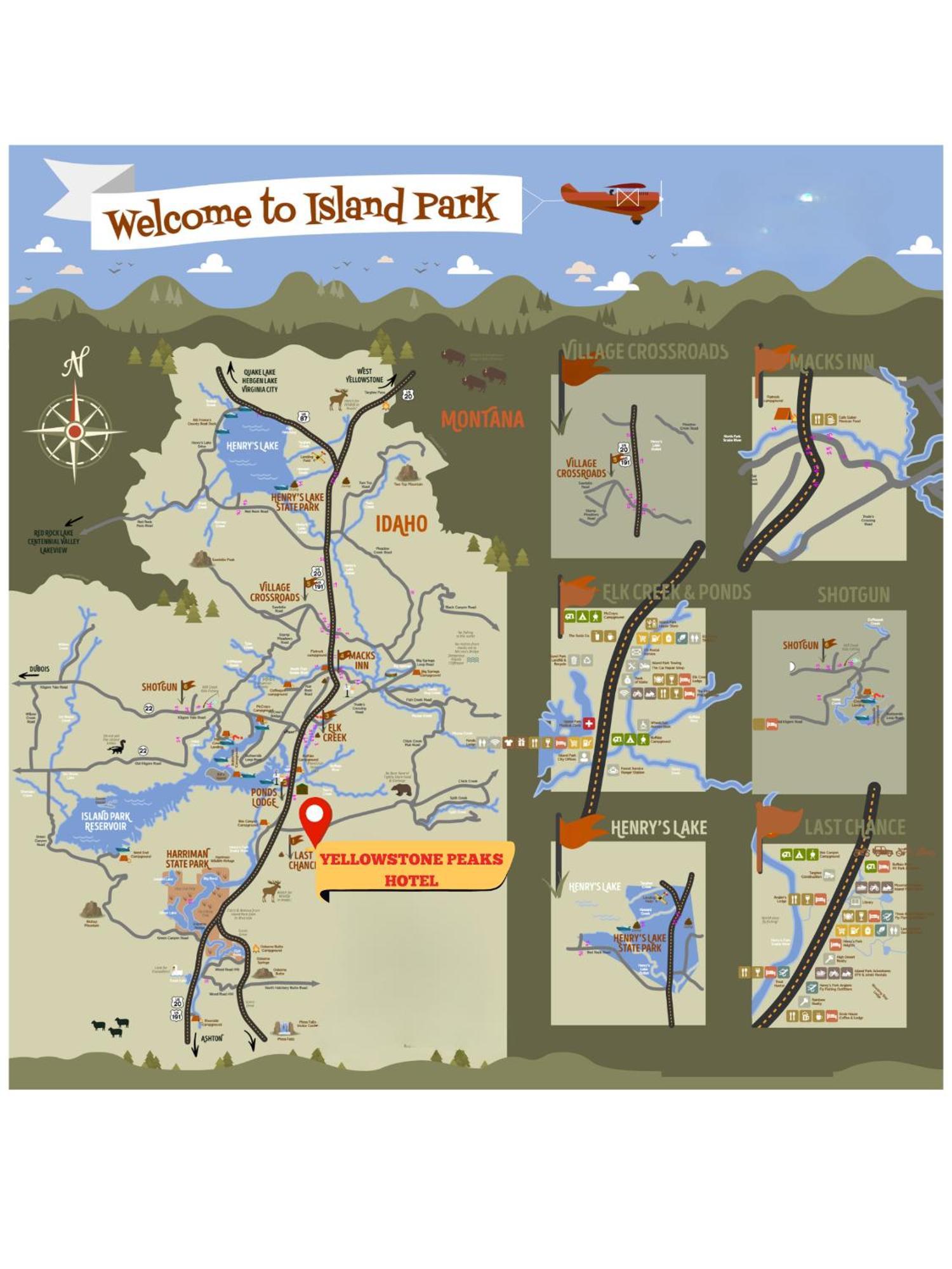 Yellowstone Peaks Hotel Island Park Luaran gambar
